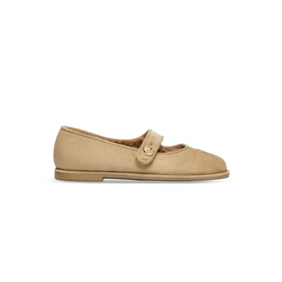 CHANEL 25B CALFSKIN ROUND TOE BUCKLE FLATS G46759 